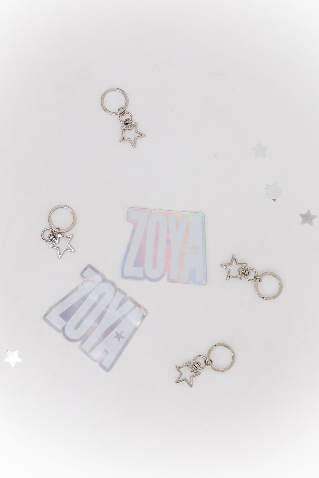 Zoya Star Sticker + Keychain Set