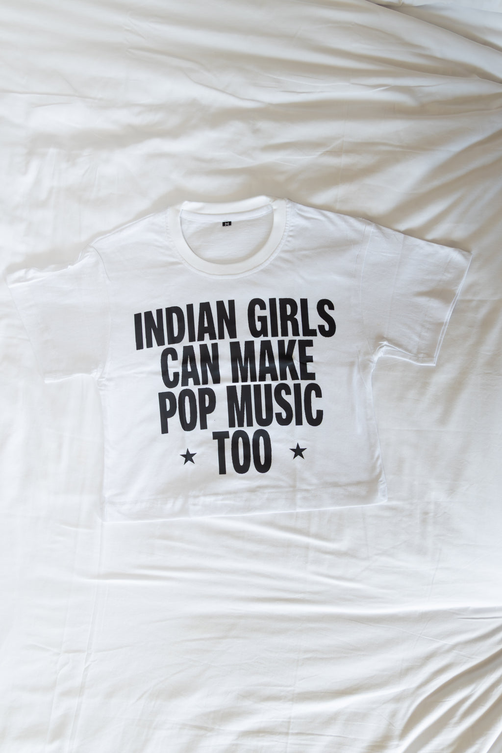 Indian Girls Can Make Pop Music Too – White Crop Top