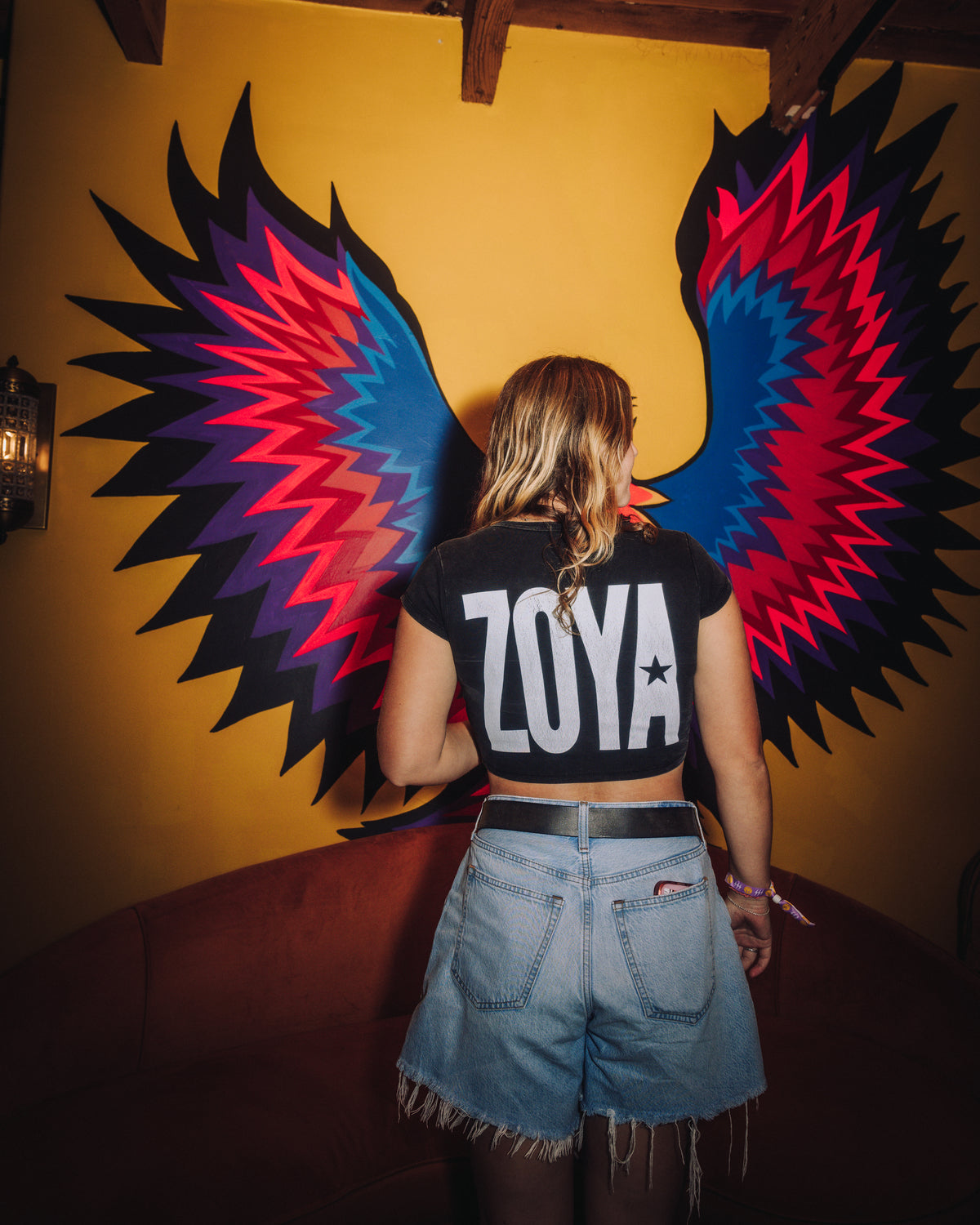 Indian Girls Can Make Pop Music Too – Acid Wash Crop Top