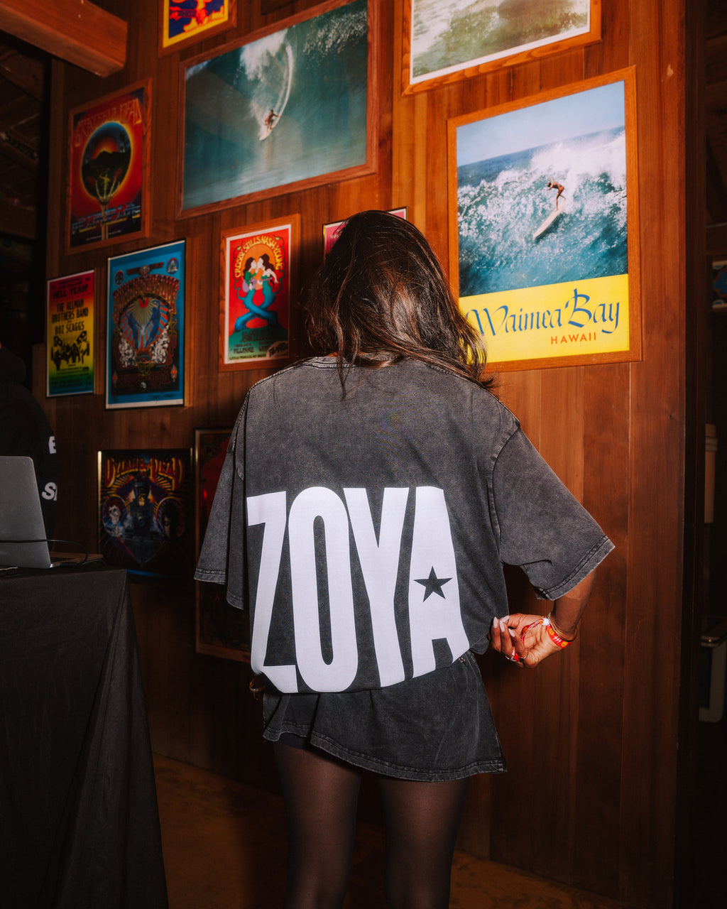 Indian Girls Can Make Pop Music Too – Acid Wash Oversized Tee