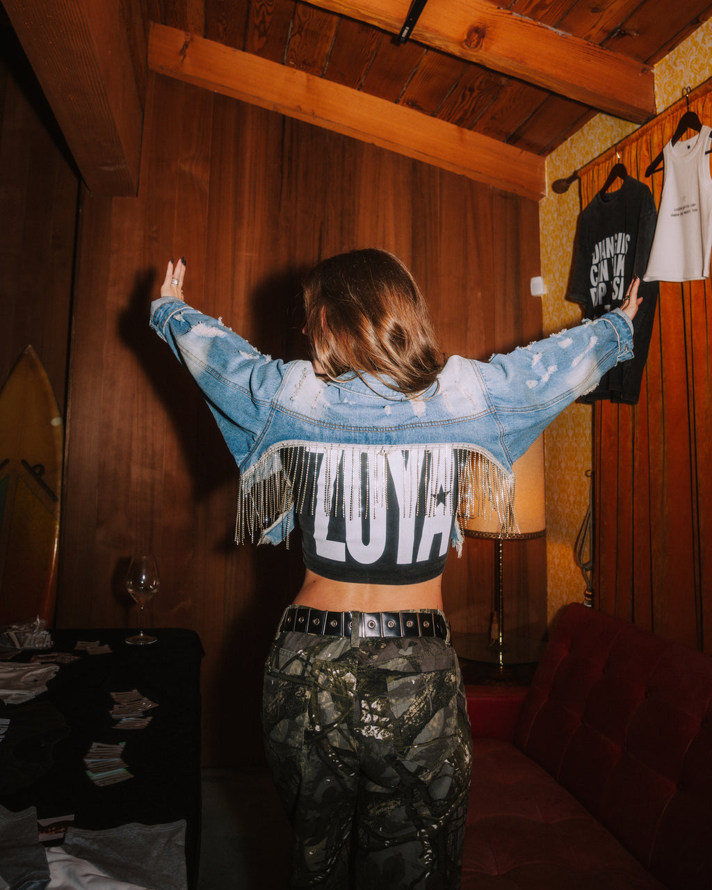 Indian Girls Can Make Pop Music Too – Acid Wash Crop Top